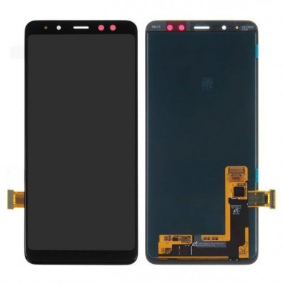 Дисплей (LCD) Samsung A530F Galaxy A8 2018 OLED з сенсором чорний