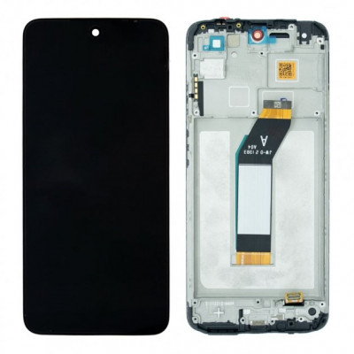 Дисплей (LCD) Xiaomi Redmi 10 з сенсором чорний + рамка