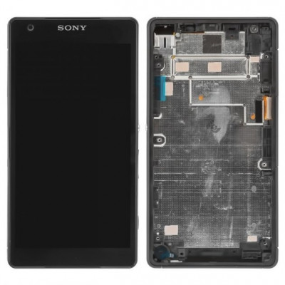 Дисплей (LCD) Sony D6563 Xperia Z2a з сенсором чорний + рамка*