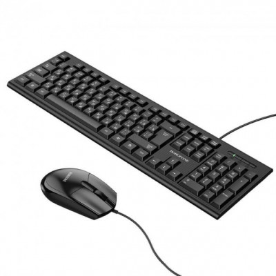 Комплект клавиатура+мышка Borofone BG6 черный