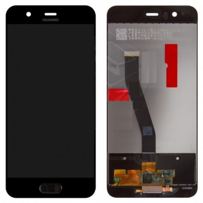 Дисплей Huawei P10 (VTR-L09/ VTR-L29) LCD с сенсором, цвет: черный (с Touch ID) на allbattery.ua