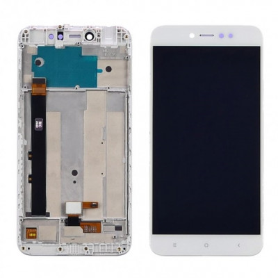 Дисплей (LCD) Xiaomi Redmi Note 5A Prime/ Redmi Y1 3/32 4/64 Gb с сенсором белый + рамка