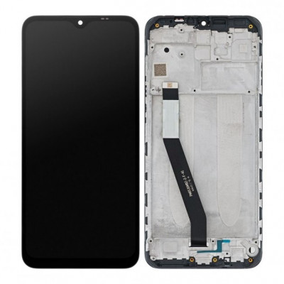 Дисплей (LCD) Xiaomi Redmi 9/  Redmi 9 Prime/  Poco M2 з сенсором чорний + рамка