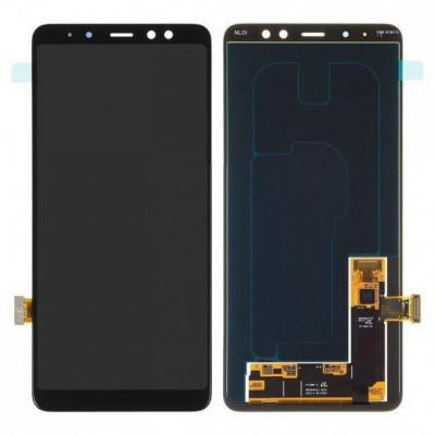 Дисплей (LCD) Samsung A730F Galaxy A8 Plus 2018 OLED (Small LCD) з сенсором чорний