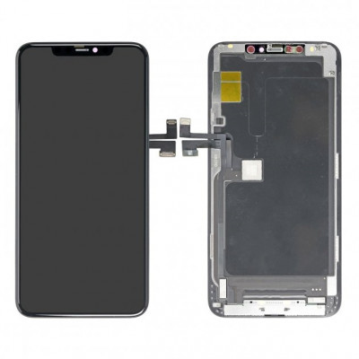 Дисплей (LCD) iPhone 11 Pro Max з сенсором чорний переклеювання