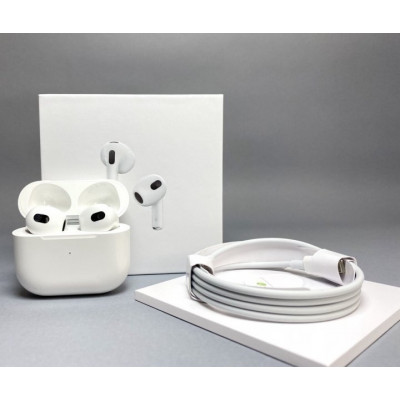 Bluetooth Airpods 3 HQ (K7X6K440QL Jelly A2565/  A2564/  A2566) білі