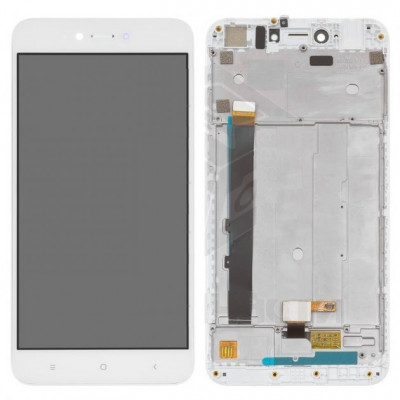 Дисплей (LCD) Xiaomi Redmi Note 5A/Redmi Y1 Lite 2/16 GB с сенсором белый + рамка