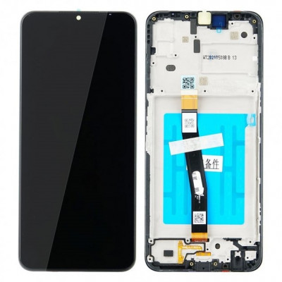 Дисплей (LCD) Samsung A226B Galaxy A22 5G з сенсором чорний + рамка