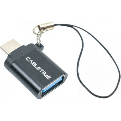 Переходник Cabletime OTG USB 3.0 Type-A(M) - USB Type-C(F)