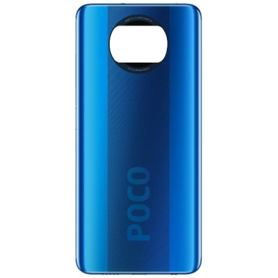 Задня кришка Xiaomi Poco X3/  X3 NFC,  64 MP синя Cobalt Blue
