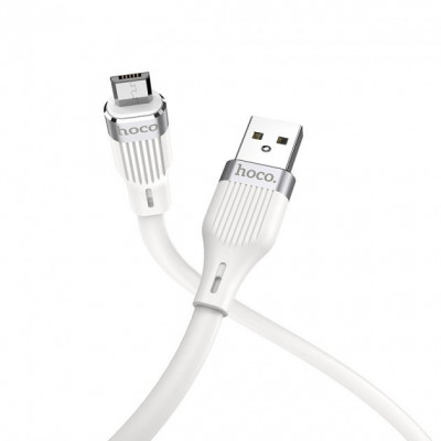 USB кабель Hoco U72 Forest Micro USB 2.4A (1200mm) белый *