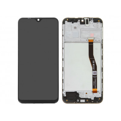 Дисплей Samsung M205 Galaxy M20, чёрный, с рамкой - Оригинал