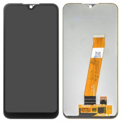 Дисплей (LCD) Samsung A015M Galaxy A01 (широкий конектор) з сенсором чорний