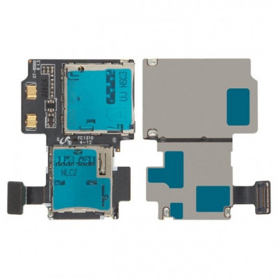 Коннектор SIM и MMC Samsung i9500 Galaxy S4/i337/i545/M919 со шлейфом*