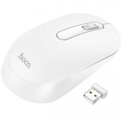 Мишка для комп 'ютера бездротова Hoco GM14 біла