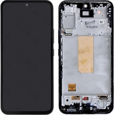 Дисплей (LCD) Samsung A546F Galaxy A54 OLED (Small LCD) з сенсором чорний + рамка