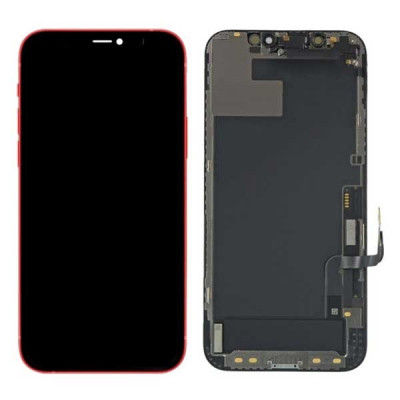 Дисплей (LCD) iPhone 12 Mini з сенсором чорний переклеювання