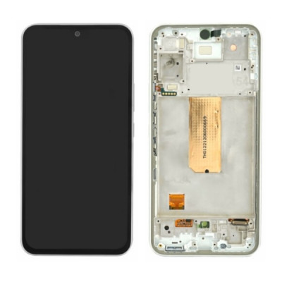 Дисплей (LCD) Samsung GH82-31232B A546B Galaxy A54 5G с сенсором белый сервисный + рамка