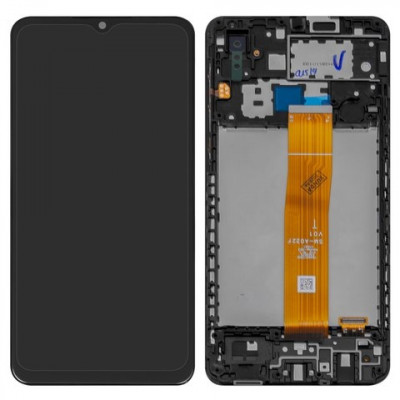 Дисплей для Samsung A125F Galaxy A12, чорний, з рамкою, Original (PRC), A022F V0.1 1540417300