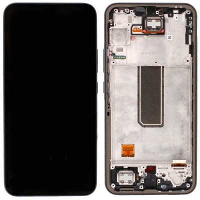 Дисплей (LCD) Samsung GH82-31200A A346 Galaxy A34 5G с сенсором черный сервисный + рамка