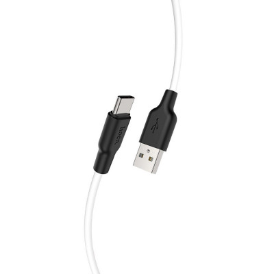 USB кабель Hoco X21 Type-C 2A (1000mm) черно-белый