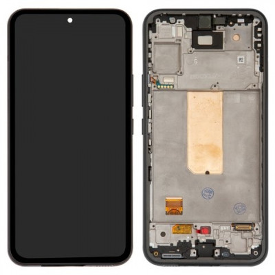 Дисплей для Samsung A546 Galaxy A54 5G, чорний, з рамкою, High Copy, (OLED)