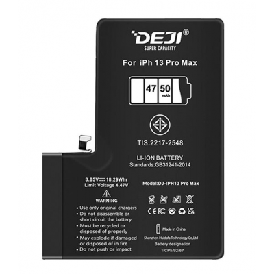 Акумулятор Deji для Apple iPhone 13 Pro Max, Li-ion, 3,85 B, 4352 мАг, original IC