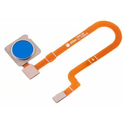 Шлейф (Flat cable) Xiaomi Mi8 Lite/Mi8X с Touch ID синим