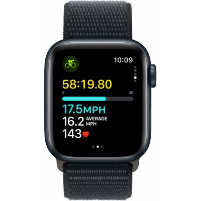 Смарт-часы Apple Watch SE (2023) GPS 40mm Midnight Aluminium Case with Midnight Sport Loop (MRE03QP/A)
