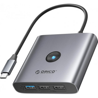 USB-хаб ORICO Type-C 5-в-1 Docking Station (5Gbps) (FAX3-5P-GY-EP)