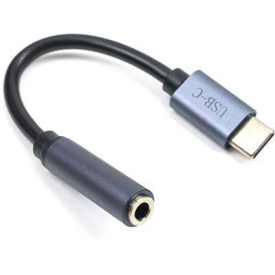 Адаптер Cabletime USB Type-C (M) - AUX 3.5мм (F)
