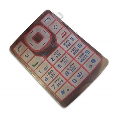 Клавиатура для Nokia N76 красная, кириллица.