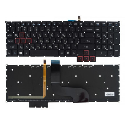 Клавиатура Acer Predator 15 G9-591 G9-591G G9-591R G9-592 G9-593 17 G5-793 G9-791 G9-792: стильный дизайн и подсветка без рамки на allbattery.ua