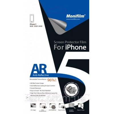 Защитная пленка Monifilm для iPhone 5/5S/5SE (front + back), AR - глянцевая (M-APL-I510)
