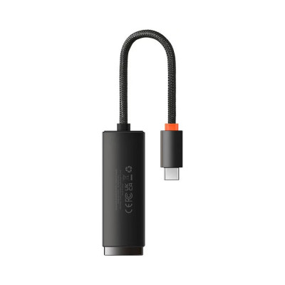 USB Hub Baseus Lite Type-C to RJ45 Ethernet 1000Mbps Черный (WKQX000301)