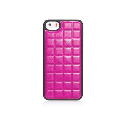 Чехол Xoomz для iPhone 5/5S/5SE PU Grid Pink (back cover) (XIP501P)
