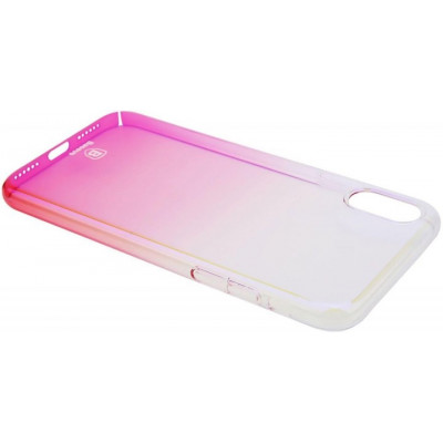 Чехол Baseus для iPhone X/Xs Glaze pink (WIAPIPHX-GC04)