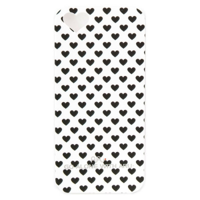 Чехол ARU для iPhone 5/5S/5SE Hearts Black