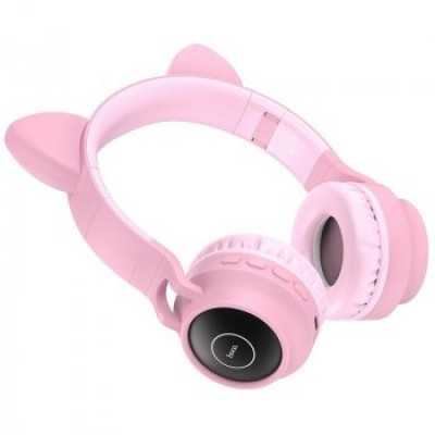 Навушники (HandsFree) Оригінал Bluetooth Hoco W27 рожеві