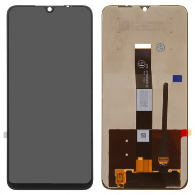 Дисплей для Xiaomi Redmi 9AT, чорний, з рамкою, Original, сервісне опаковання, M2006C3LVG, #560001C3LV00