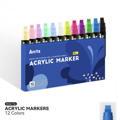 Акриловые маркеры Arrtx AACM-0515, 10 цветов