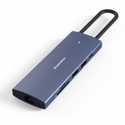 USB-хаб Blueendless HDMI + 2хUSB 3.0 + PD 100W + USB 2.0 + SD/TF 3.0 + LAN RJ45