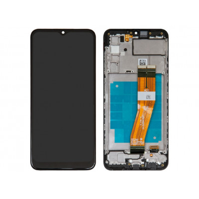 Дисплей Samsung A037G Galaxy A03s, чорний, без рамки, Оригінал — заміна точності переклеєного скла.