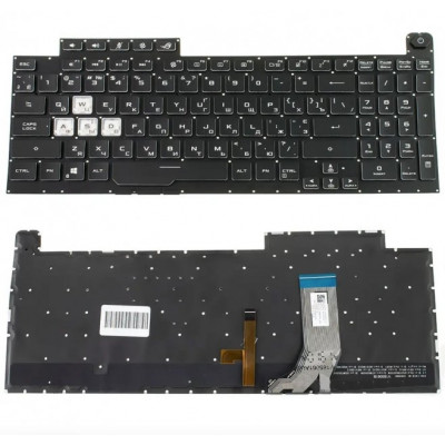 Клавіатура ASUS ROG Strix G731 G731GW G731GT G731GD G731GU G731GV Черная з підсвічуванням RGB RU ОРИГІНАЛ