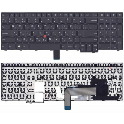 Клавіатура Lenovo ThinkPad Edge E555 E550 E550C E560 E565 чорна с трекпоинтом RUUS