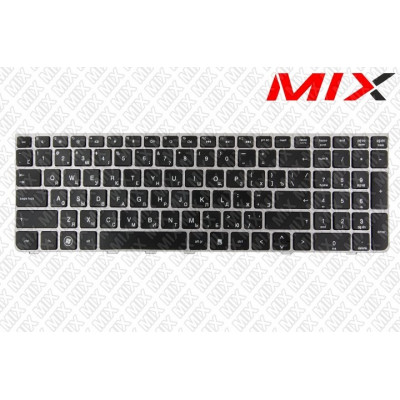 Клавіатура HP ProBook 4530s, 4535s, 4730s чорна з сірою рамкой RUUS