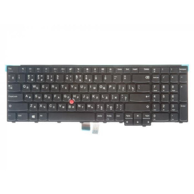 Клавіатура Lenovo ThinkPad Edge E531, E540, E545, T540P чорна с рамкой, без трекпоинта RUUS
