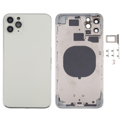 Корпус iPhone 11 Pro срібний (з утримувачем Sim-  карти,  бічними кнопками)