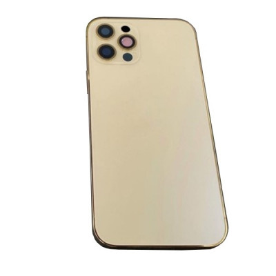 Корпус iPhone 12 Pro золотий (з утримувачем Sim-  карти,  бічними кнопками)