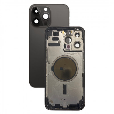 Корпус iPhone 14 Pro чорний (з утримувачем Sim-  карти,  бічними кнопками)